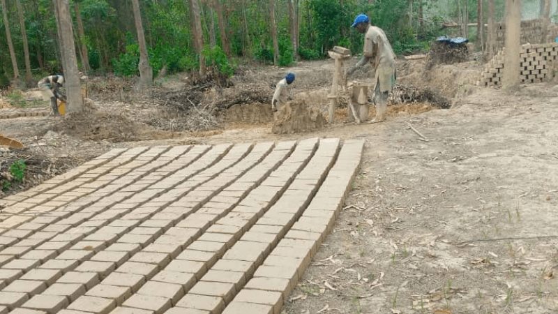 Brick-making project, 2021