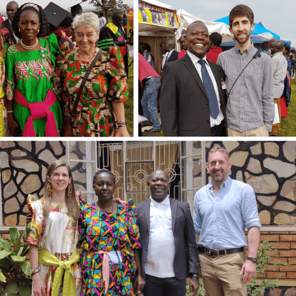 UiS trustees with Dominic and Rose Mukwaya